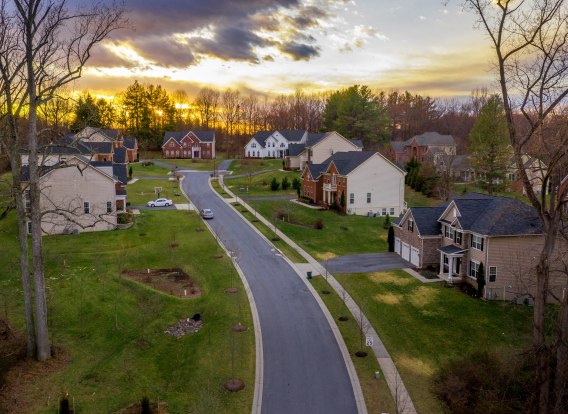 Header - Real Estate Photo of neighborhood taken from drone.